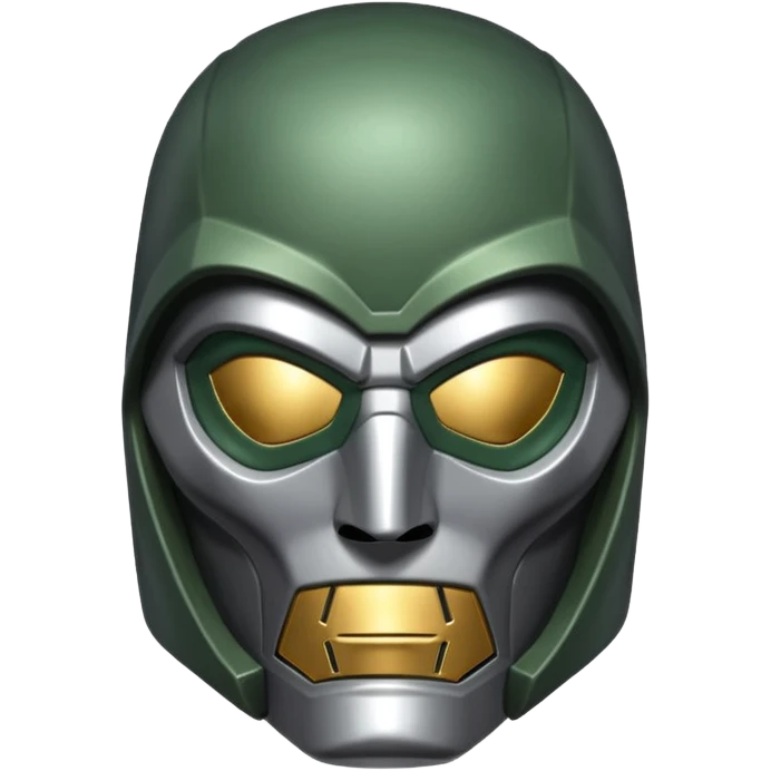 Doctor Doom silver mask emoji