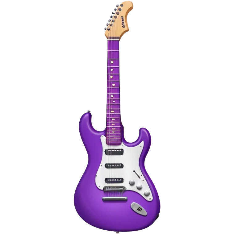 Purple electric guitar emoji