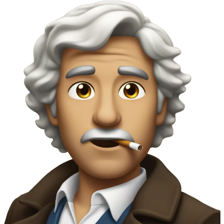 Antonino montana smoking a cigarette emoji
