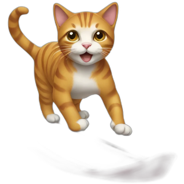 cat surfing emoji