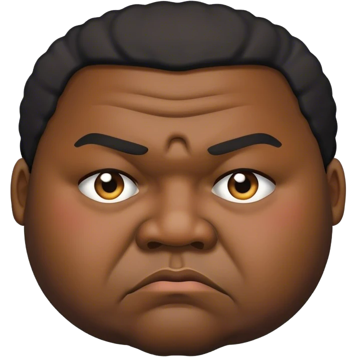 black man whos fat and a thug emoji