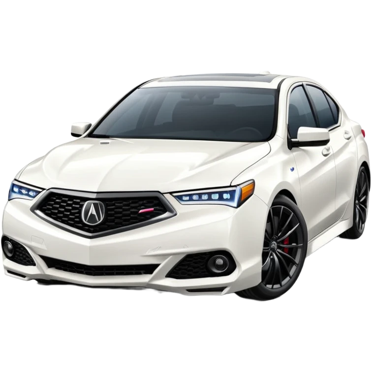 white 2020 acura tlx aspec  emoji