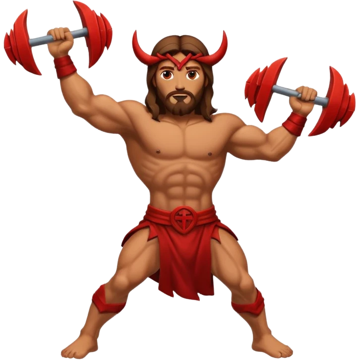 Jesus defeated the devil emoji