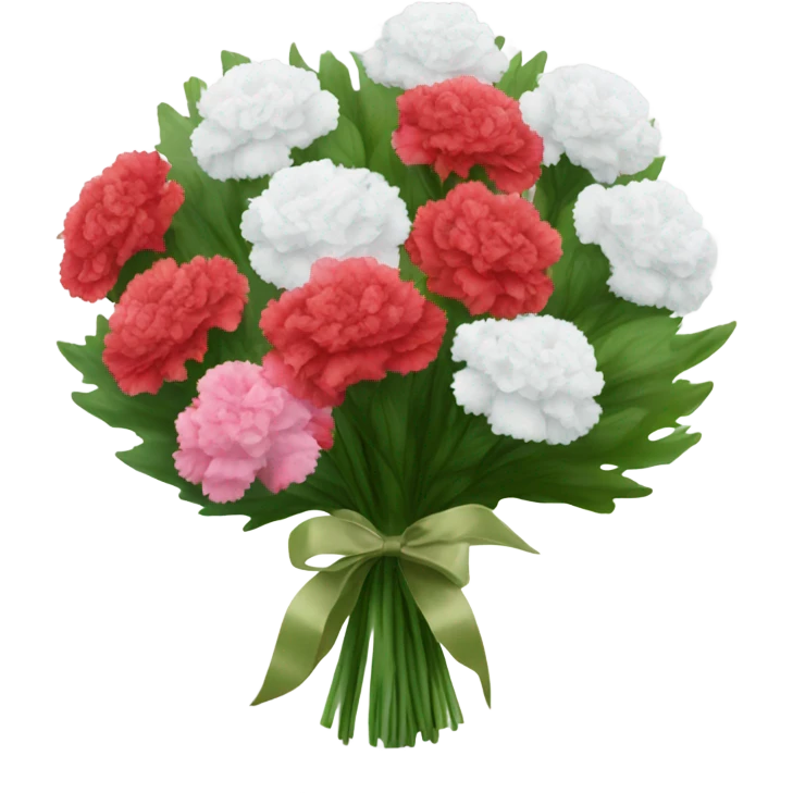 Carnation bouquet  emoji