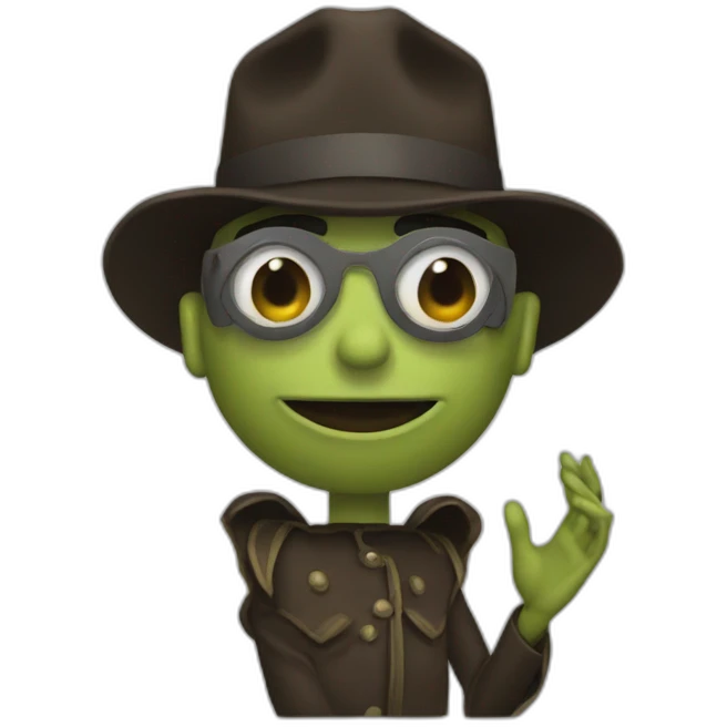 puppet master controlling the earth emoji