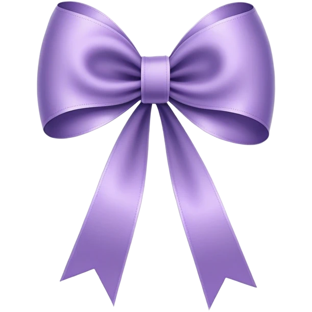 One single-loop ribbon bow, VERY THIN, VERY LONG, extremely narrow, delicate, stretched, NO ROUND SHAPE, NO PUFFY LOOPS, NO DOUBLE LOOPS, just one single elegant bow with thin tails emoji