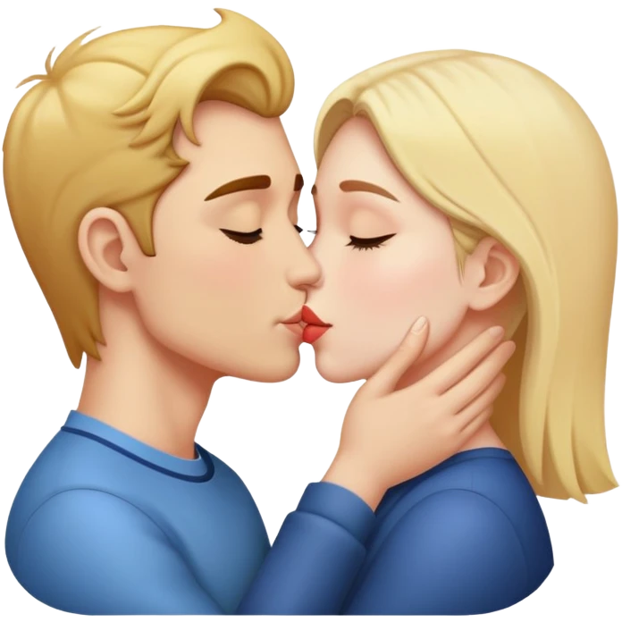 kissing a persons face emoji