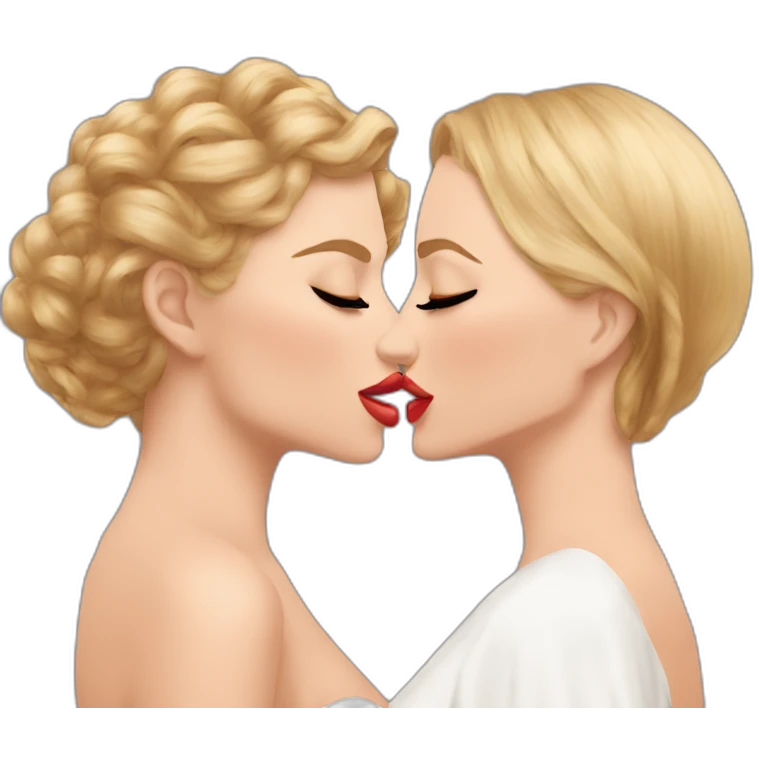 taylor swift and doja cat kissing emoji