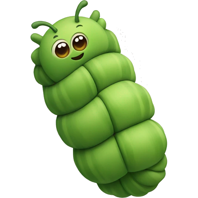 caterpillar split in half  emoji