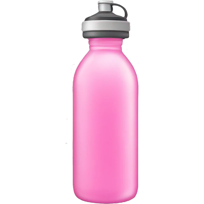 Pink water bottle emoji