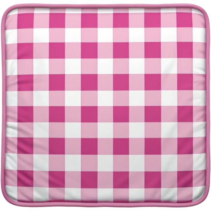 White and pink plaid blanket emoji