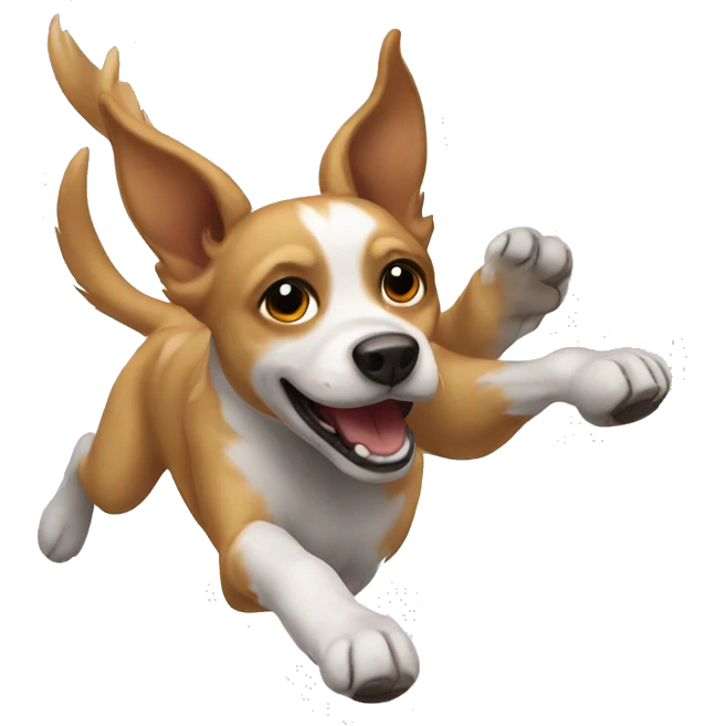 Flying dog  emoji