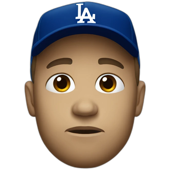 Sad dodgers fan emoji