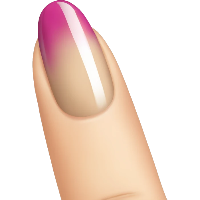 French tip nail emoji