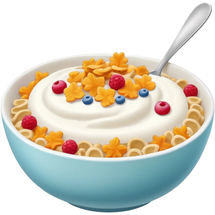 cereal in bowl with milk emoji