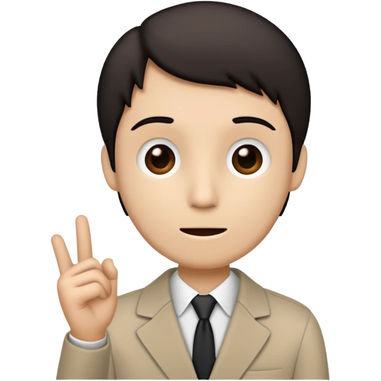 A stickman speaking emoji