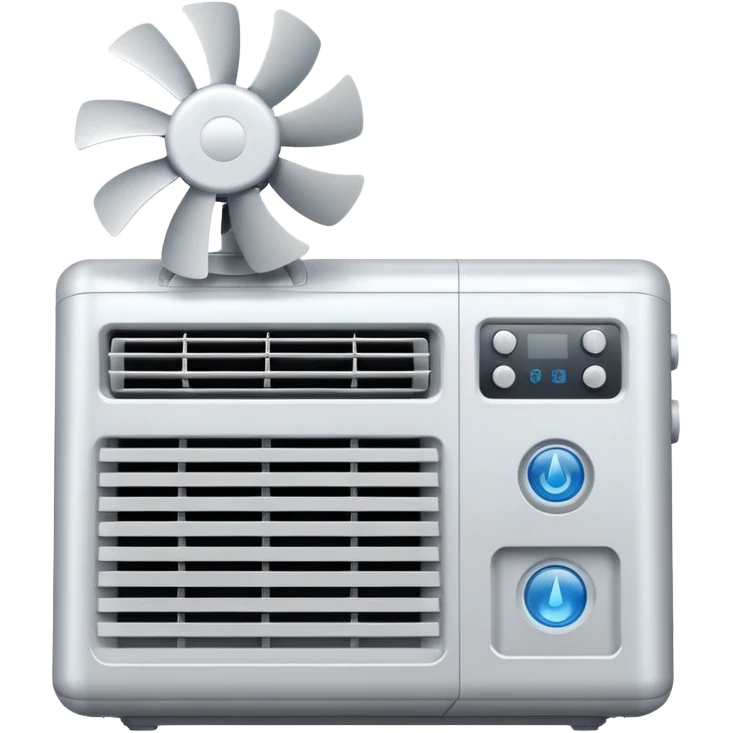 air conditioner with a fan emoji