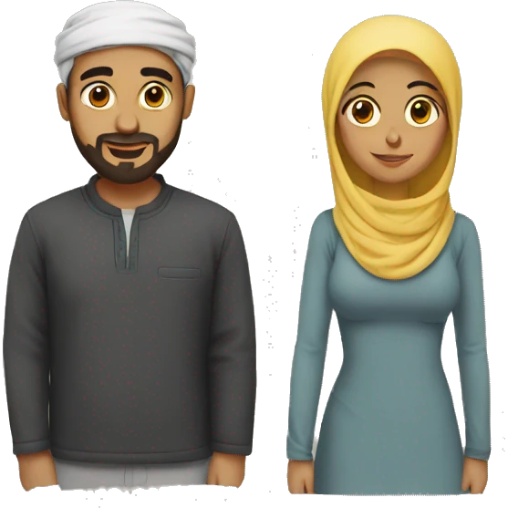 couple musulmane emoji