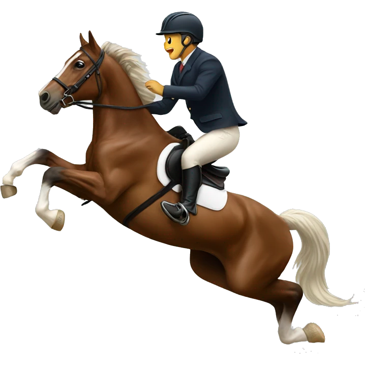 Horse jumping emoji