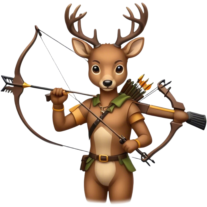 Deer with crossbow emoji