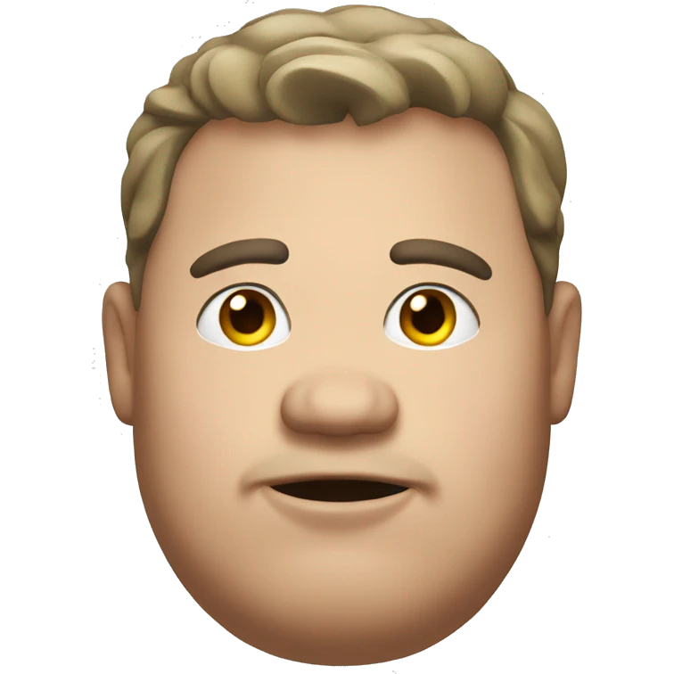 Fat guy emoji