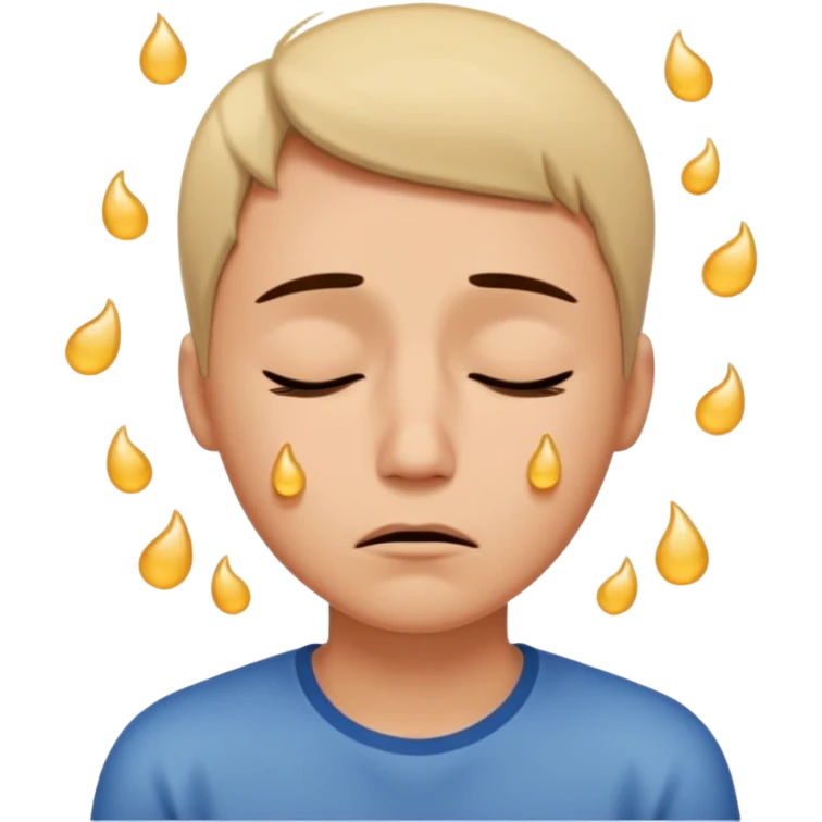 Sad head shake emoji