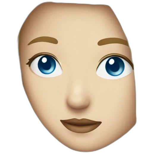 blondie woman face with blue eyes ырке рфшк emoji