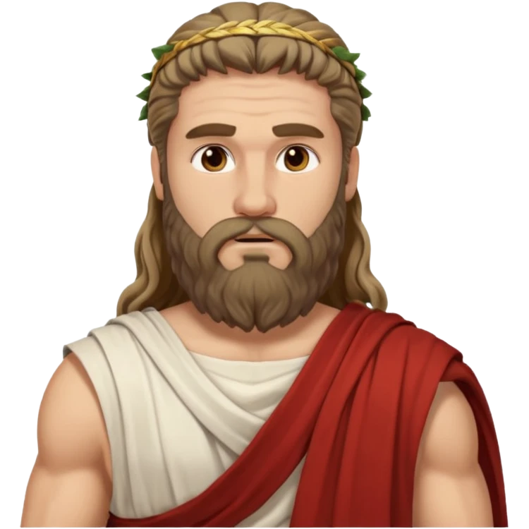 ancient Rome men long hair long bearded emoji