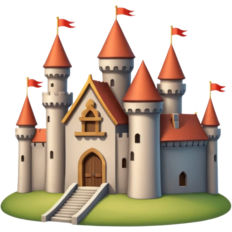 minimalistic castle emoji