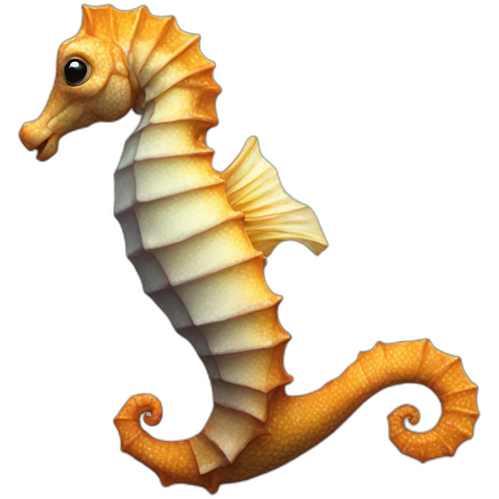 seahorse hyperrealistic emoji