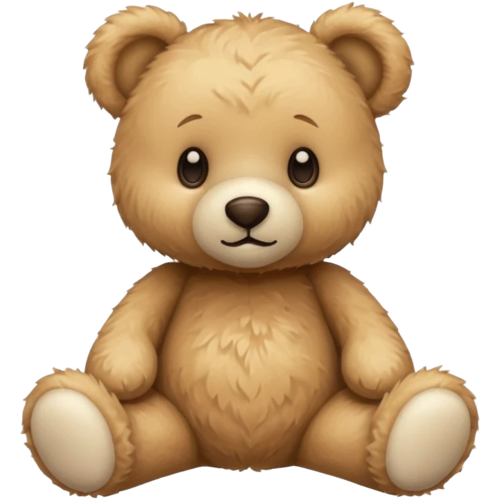 Beige teddy bear emoji