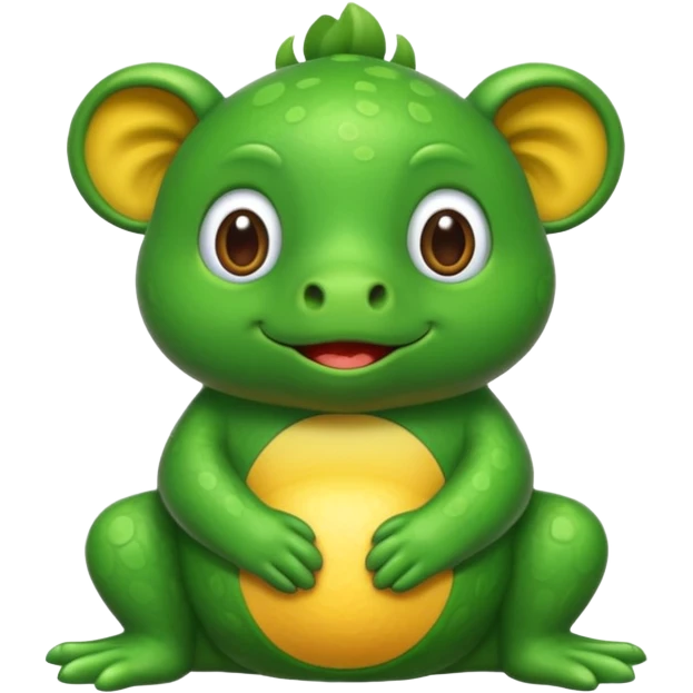 Una rana con un caucho  emoji