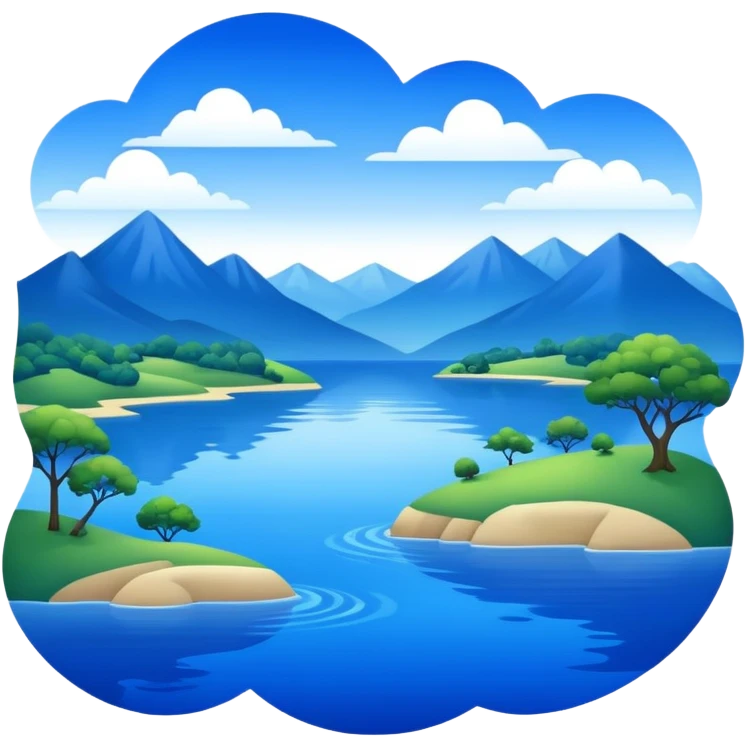 Royal Blue Aesthetic Scenery emoji