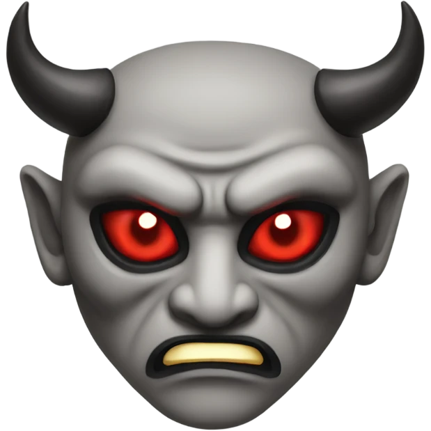 oni mask red eyes emoji