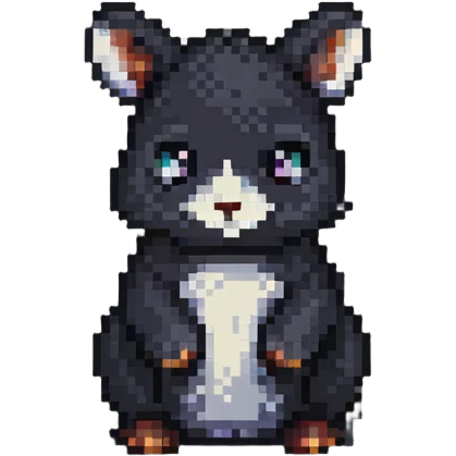 small animal in pixel art style emoji