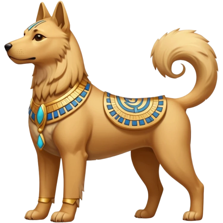 a Protector egypt dog emoji