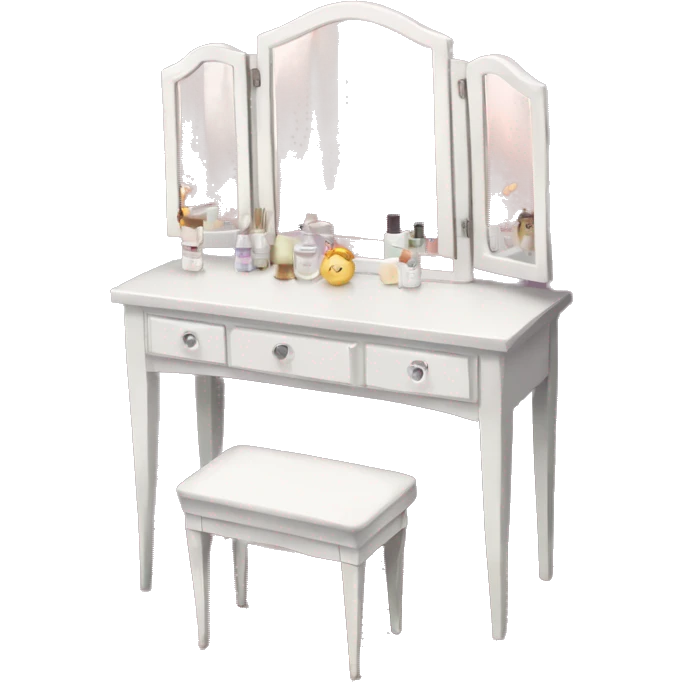 Vanity table with mirror  emoji