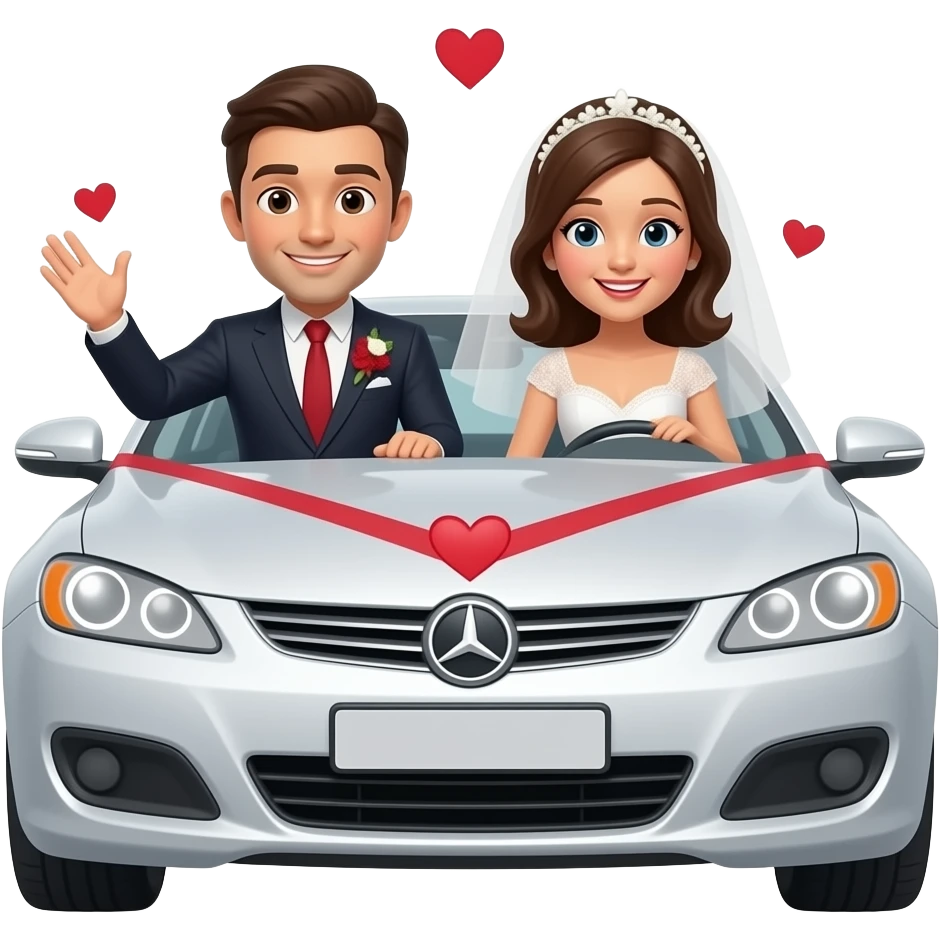 Marry a car emoji