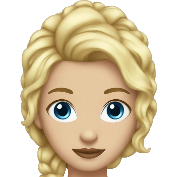 24 year old woman blonde hair blue eyes  emoji