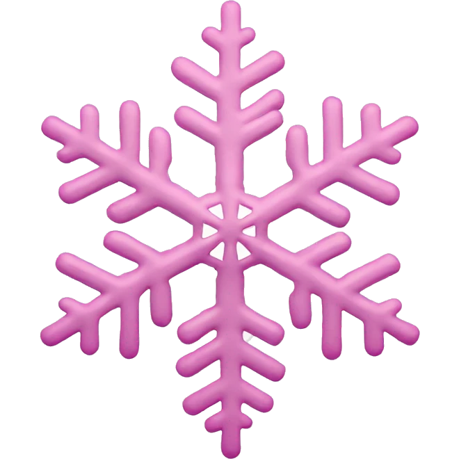 pastel pink snowflake  emoji