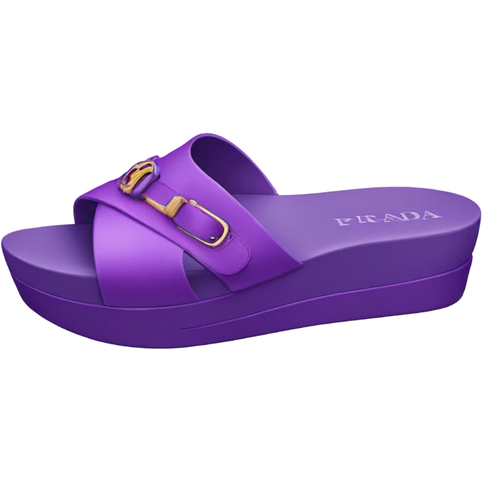 Platform Prada sandal purple emoji