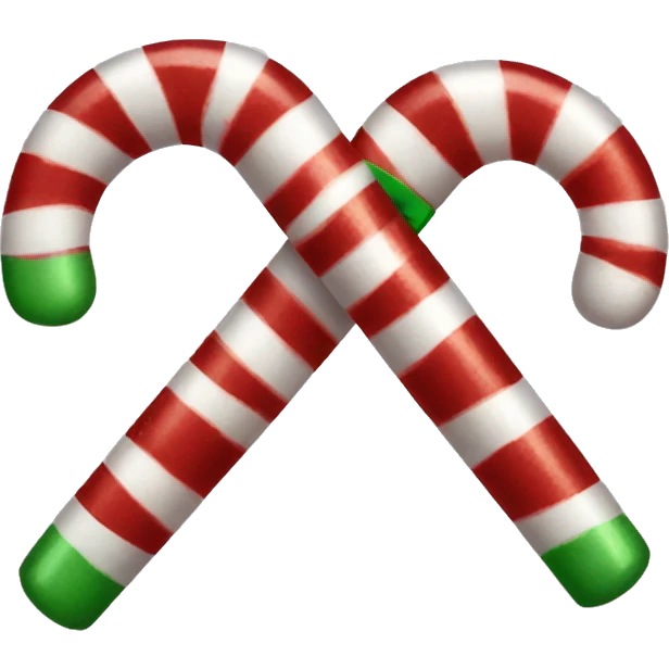 Candy cane bow  emoji