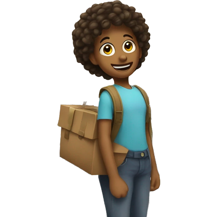 Dropping off the kids  emoji