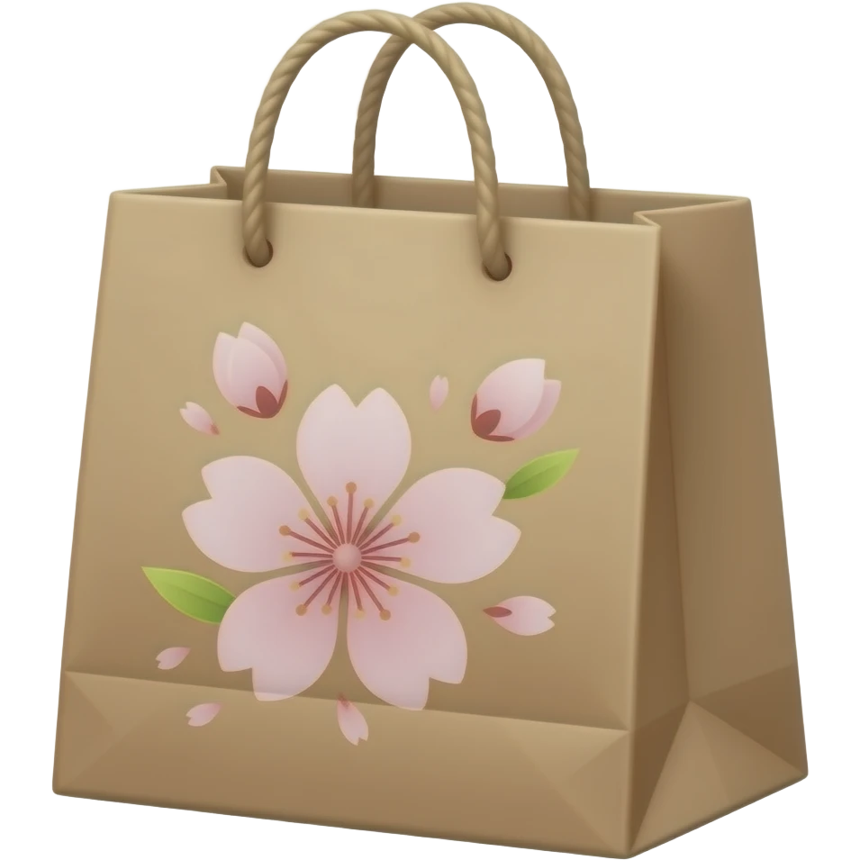 Japan shopping bag emoji