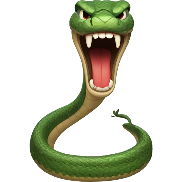 Angry snake emoji