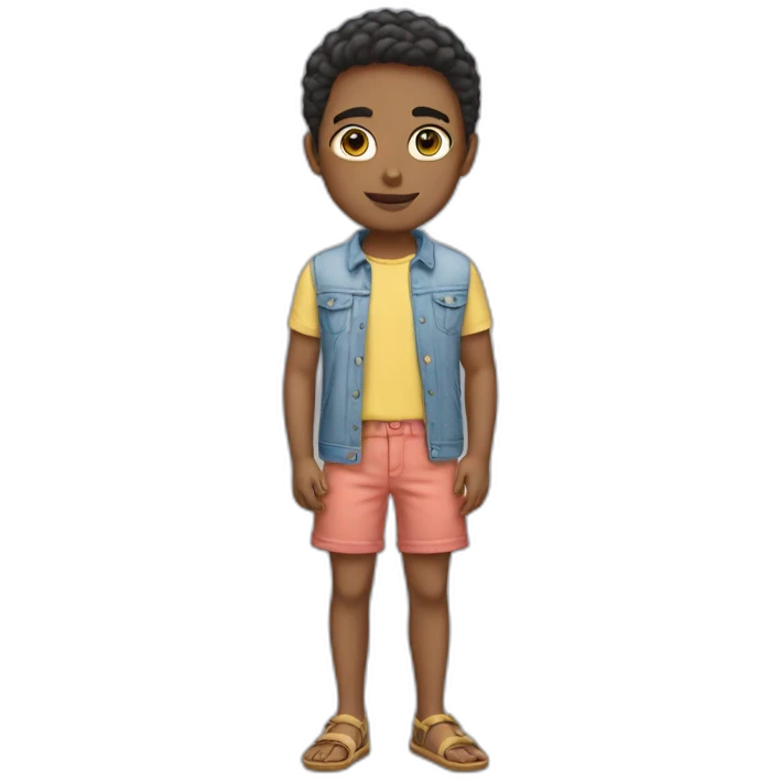 straight wardrobe with summer clothes emoji