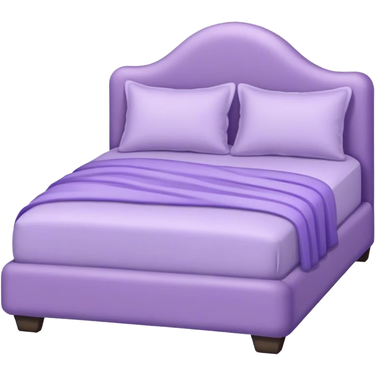 aesthetically pleasing lavender-colored bed emoji