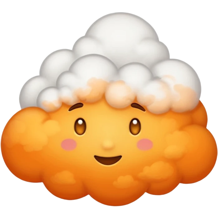 Orange cloud  emoji