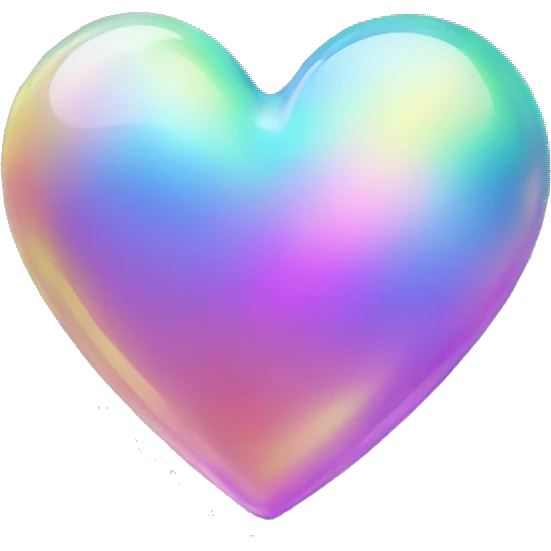 iridescent heart emoji