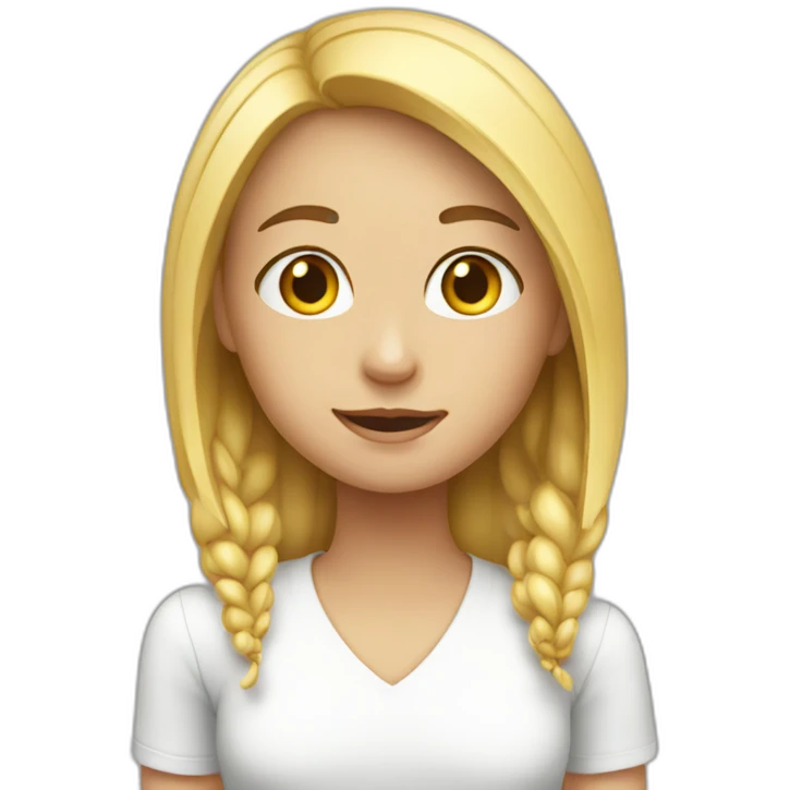 Girl with pc emoji